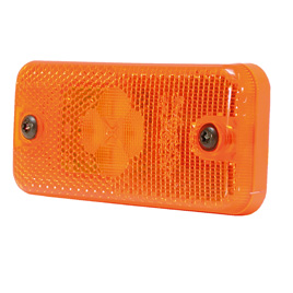 Фонарь габаритный прицепа боковой желтый 4xLED-24V, без кабеля 198520