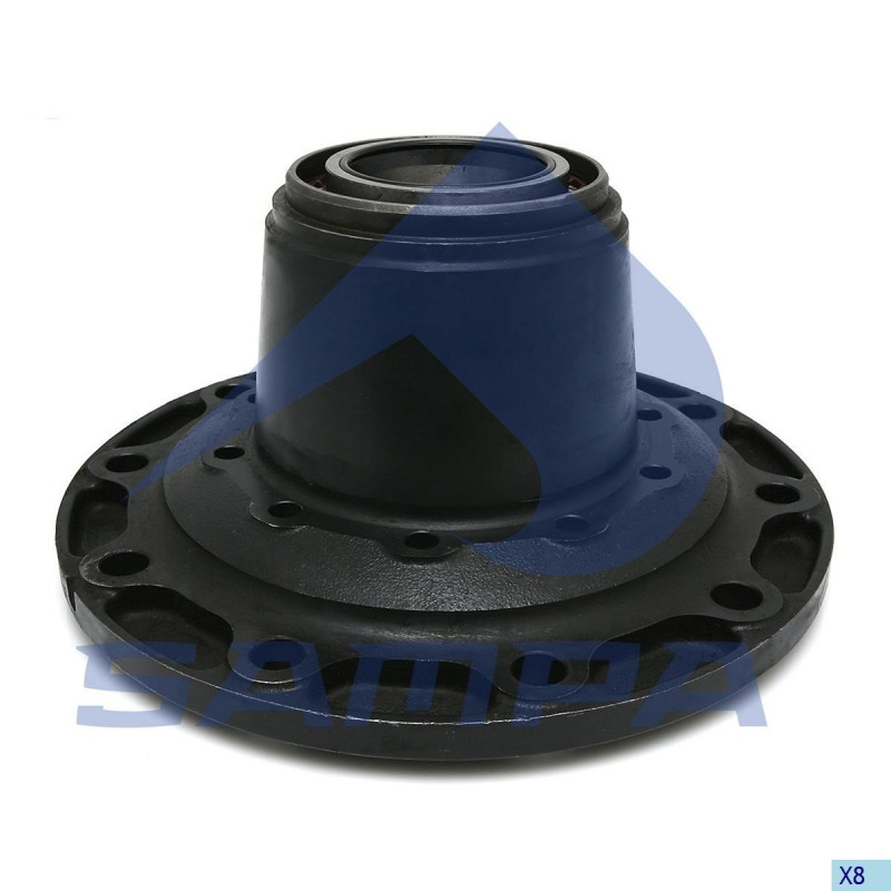 Ступица (с подшипниками и кольцом ABS) Sampa. 075,223/@98095