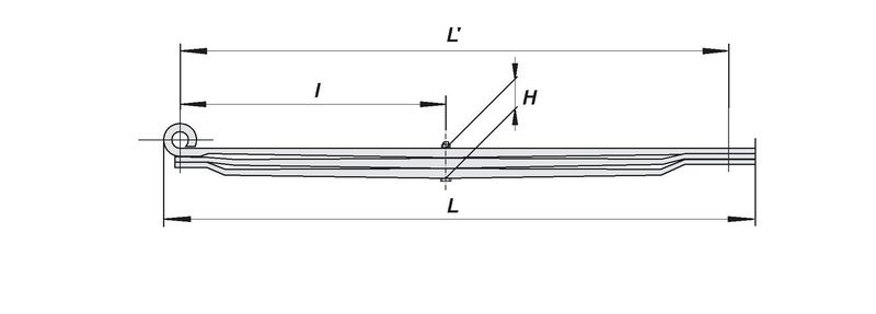 Рессора прицепа 3-х листовая (9003-2912012) / БЗРП @86051