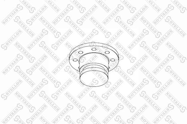Шкворень полуприцепа 3 1/2" на 8 болтов M14X35 Universal