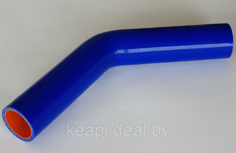 Патрубок угловой силиконовый 135° d57 L150*150