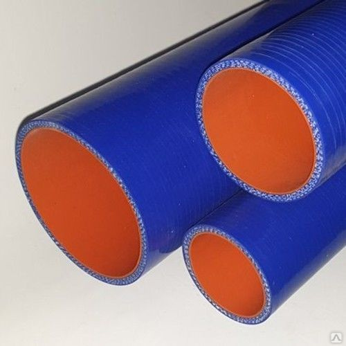 Патрубок силикон d=57мм, L=1100мм универсальный прямой