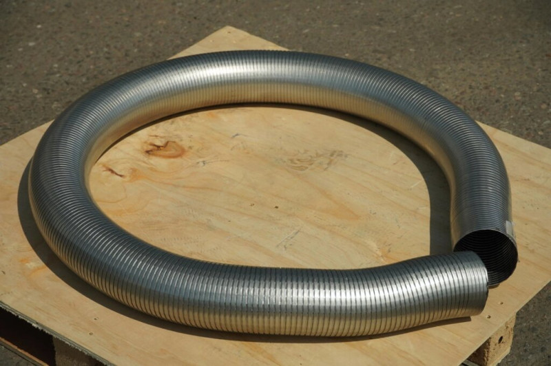 Металлорукав Нержавеющ. Гофра, вальцованный, D-160 мм, за 1 пог.метр (L= 2 метра)