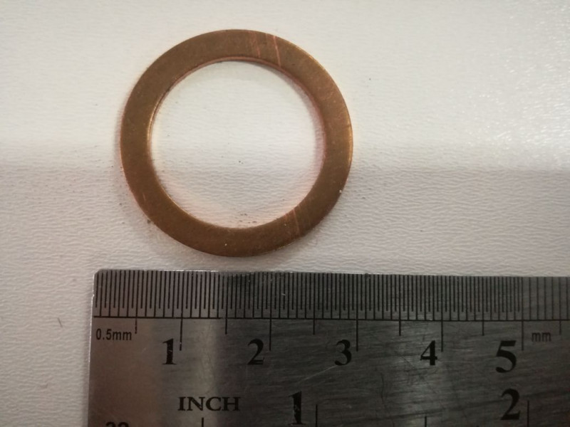 Кольцо медное 20*27