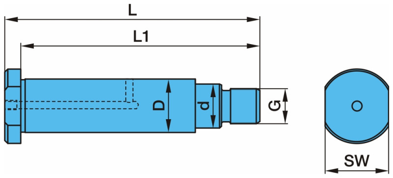 Ось балансира D60d50х245 03.177.16.28.0