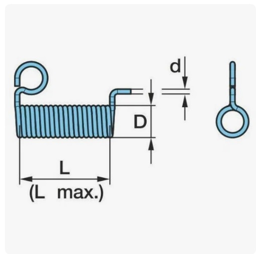 Пружина пыльника Eco+2 пружинная защёлка для защитной крышки S7