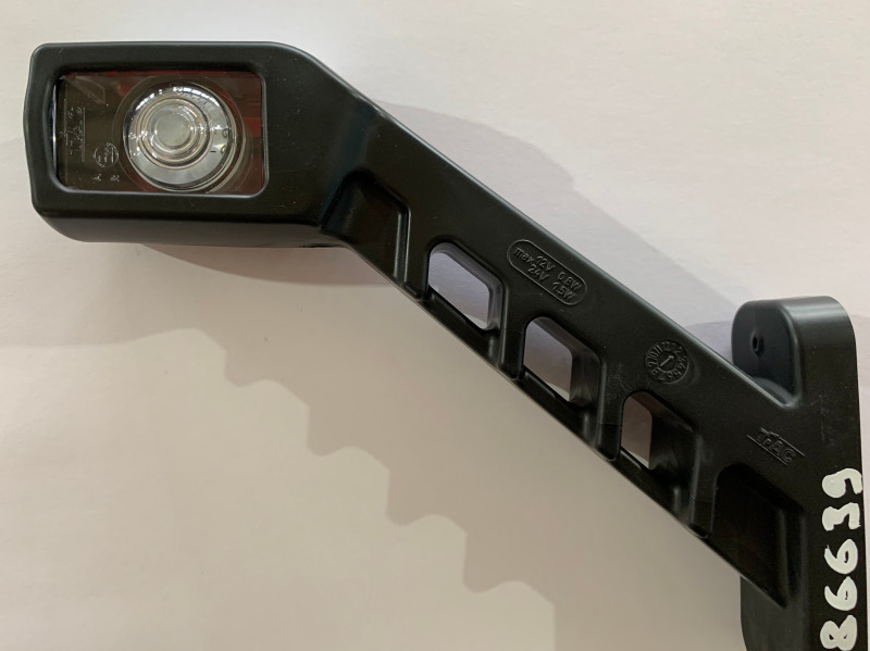 Фонарь габаритный "Рог" 2 диода, L=190 мм, 12/24V, квадрат арт.002/0021.3731