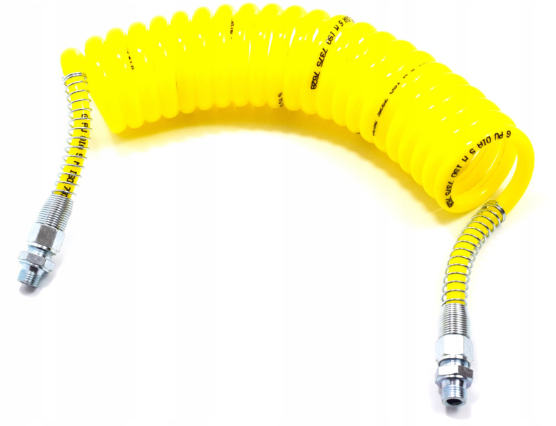 Шланг пневматический желтый 19 витков диам. 70мм резьба М16 арт.F3819HW19S16