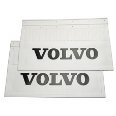 Брызговик задний 600*370 белая резина VOLVO черная надпись арт.ББ-3