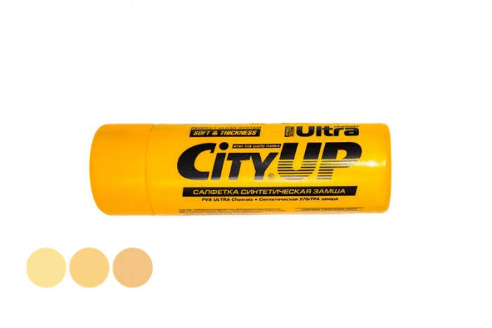 Салфетка замшевая Ультра в тубе City UP большая 64*43 см кор.100шт CU-221 10702030 110717 00074409