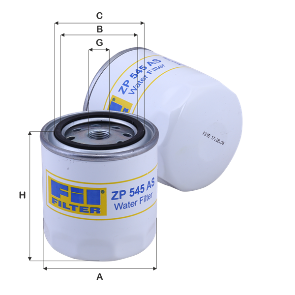 Фильтр антикоррозионный WF2123 ZP545S Fil Filter/Турция