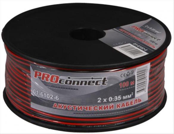 Акустический кабель 2х0,35 кв.мм красно-черный м. бухта 20 м 01-6102-3-20