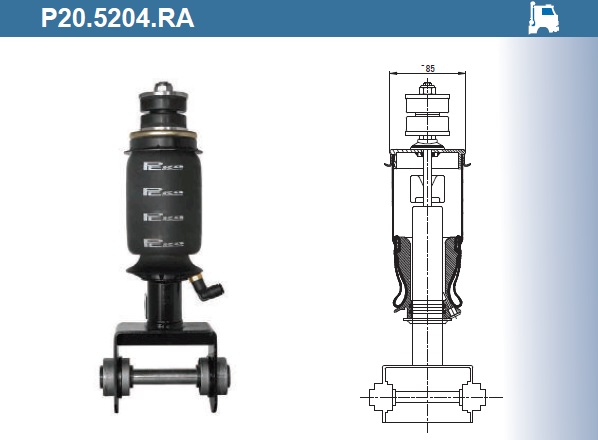 Пневмоамортизатор кабины RENAULT / P20.5204.RA