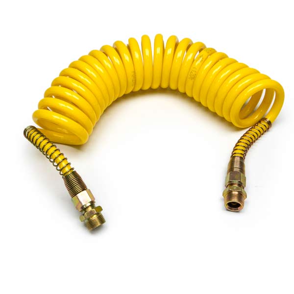 Еврошланг пневматический 6,5м желтый, наконечник М22/ 24 кольца узких (-60С +120С)(60BAR)