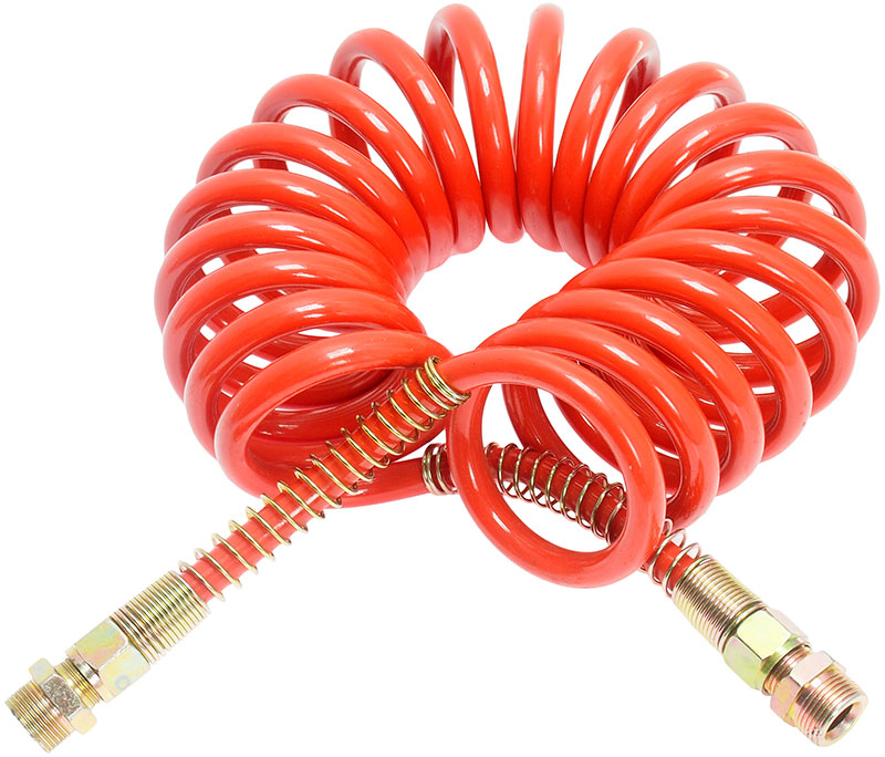 Еврошланг пневматический 6,5м красный, наконечник М22/ 24 кольца узких (-60С +120С) (60BAR)