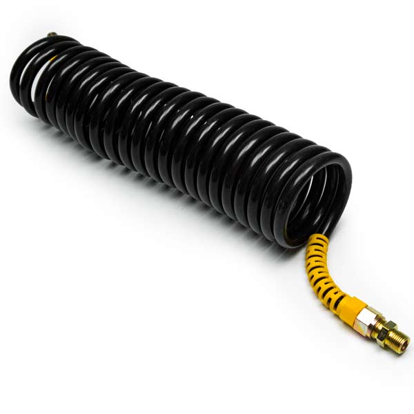 Еврошланг пневматический 7,5м черный/желтый, наконечник М16/24 кольца (-60С +120С) (60BAR)