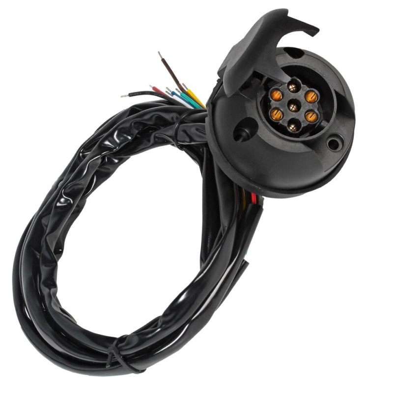 Проводка фаркопа с розеткой 7 контактов 1.5м универсальная Airline	ATE10