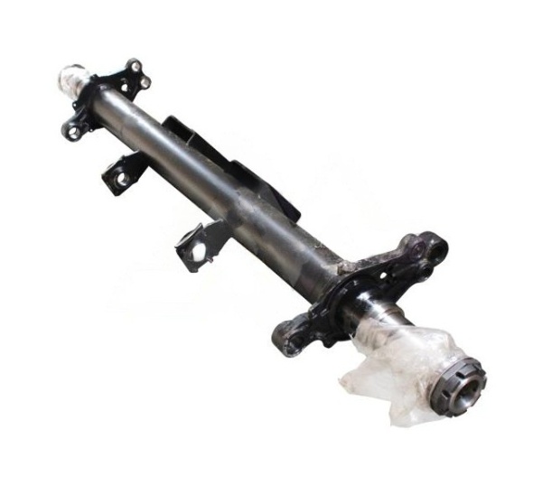 Балка оси прицепа DM12 тонн колея=2050 мм односкат (балка+суппорт+гайка+кронш тормоз камер)