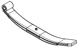 Рессора ADR (4188002) листовая параболической подвески для прицепов