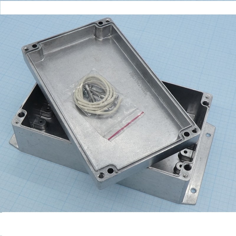 Корпус GAINTA G123MF, 200*120*75/ G123MF, 200х120х75мм, IP65, Алюминиевый, некрашеный, с фланцами