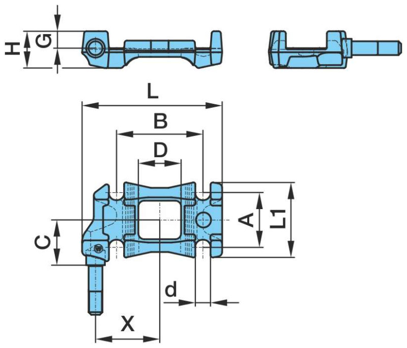 Кронштейн амортизатора прав. с пальцем F70 /05.032.21.18.0/