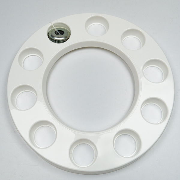 Колпак колеса передний ступичный пустой R-22.5 (пластик, белый)