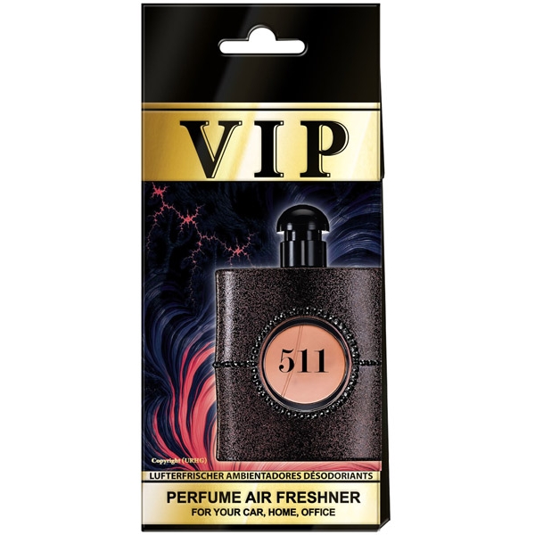 Ароматизатор подвесной "CARIBI" VIP №511 по мотивам Yves Saint Laurent "Black Opium"