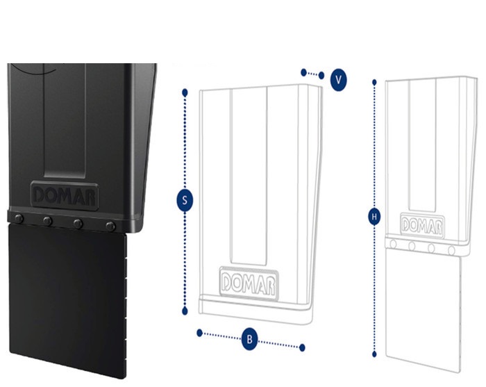 Подкрылок прямой 600(950)x460x125 + брызговик SCHMITZ / DK1224