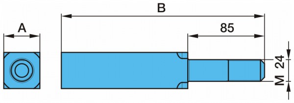 Палец амортиз. наварной М24х85х225 03.177.24.17.0