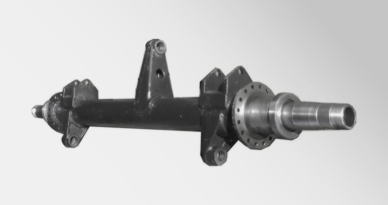 Балка оси прицепа 2-х скатная НЕФАЗ передняя 9334