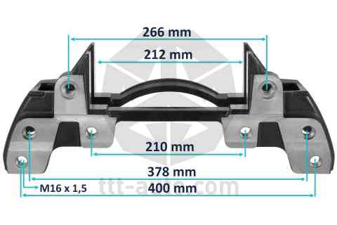 Скоба суппорта дискового тормоза BPW, SAF (SK7) K004099 / TTT 20210 @14307