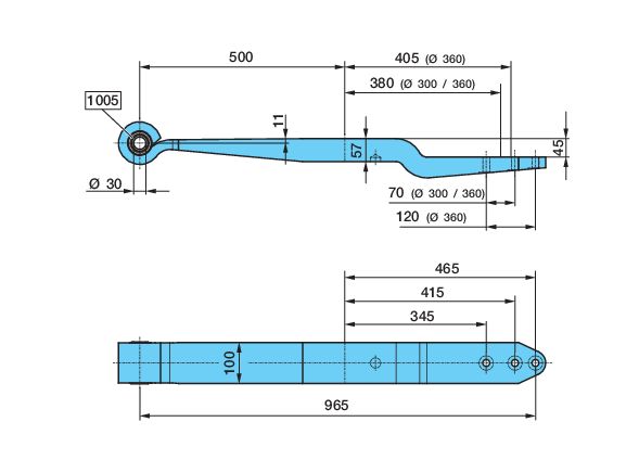 Рессора BPW (05.082.13.75.1) 1005801ВW-U-13.75,1 (690004999)@2412