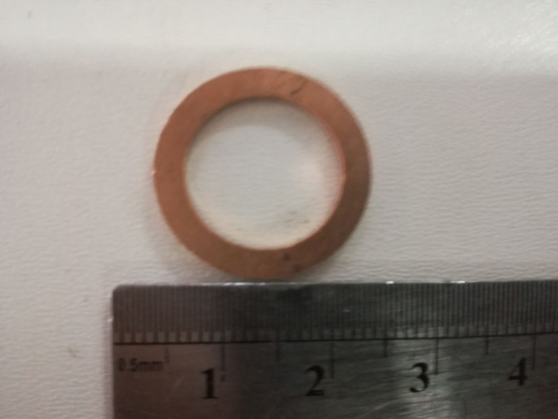 Кольцо медное 14*20