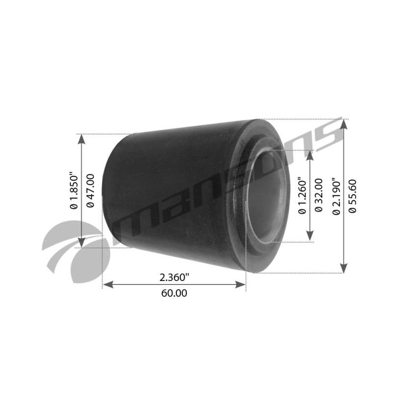 Втулка балансира 32*56*57 ROR 21202104 / Mansons TRB6300