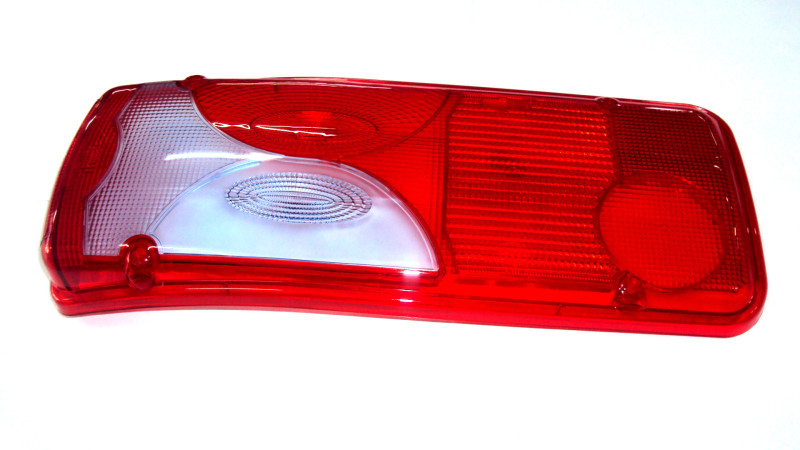 Рассеиватель заднего фонаря MAN TGA-TGM-TGX белое стекло, левый