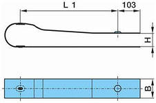 Пластина фиксирующая рессоры BPW (05.348.30.05.0) (cтраховочный лист)