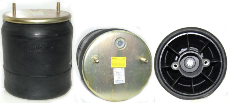 Пневмоподушка 4157 CP04 со стаканом (пластик) 2шп.-M12 + 1шп.-штуц.-M22 SABO SA520037CP@4370