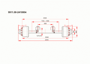 Ось в сборе 9911-2410003-30