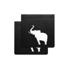 Брызговик резиновый на полуприцеп "SCHMITZ CARGOBULL" (слоник) 400*400 крашенный арт.БФ034