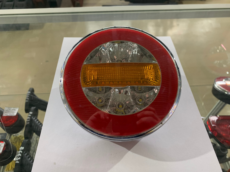 Фонарь задний круглый 4 функции D=140мм LED 12-24V арт.YP-158