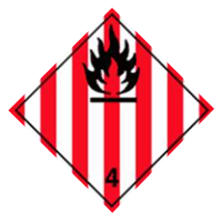 Знак "Класс 2.1 Легковоспламеняющиеся газы" (алюм 1,0) 300*300