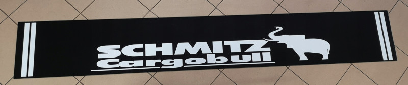 Брызговик длинномер 2400*350 LUX черный SCHMITZ белая надпись со знаками