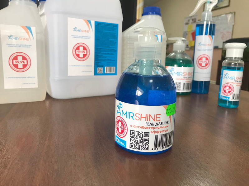Гель для рук с антибактериальным эффектом 0,3 л AmirShine