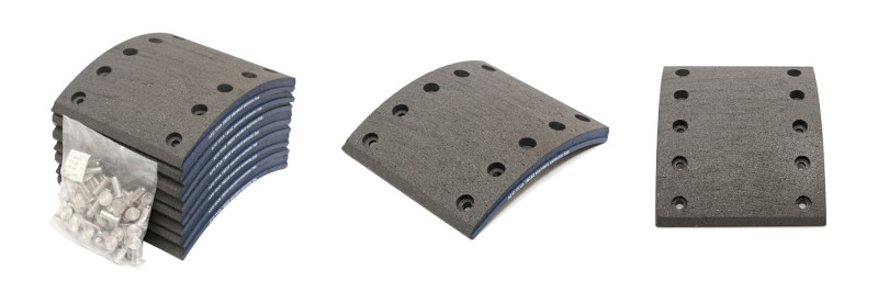 Накладки тормозные 205x180 BPW (09.801.07.41.0) SAF (3.057.3912.00) (19032) / AMIRPART@8072