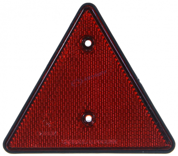 Катафот треугольный красный с отверстиями под винты DOB031 FRISTOM