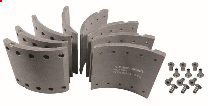 Накладки тормозные 205x180 BPW (09.801.07.41.0) SAF (3.057.3912.00) (19032) / Durbloc 1903200 @8072