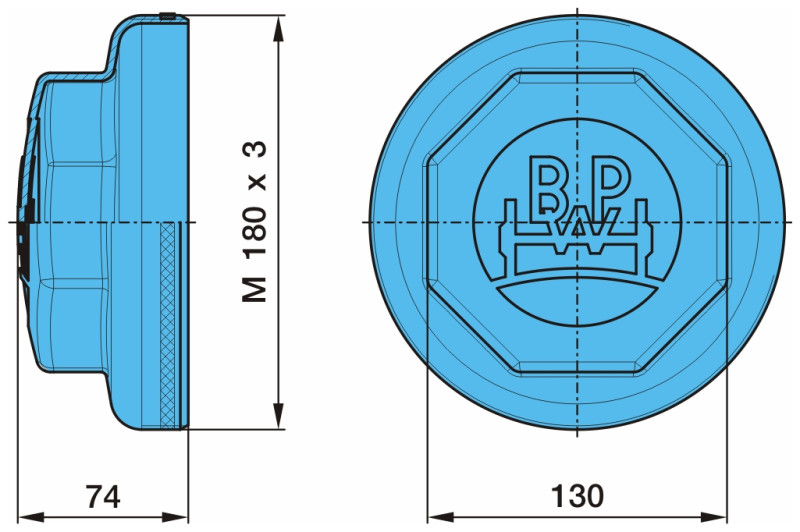 Крышка ступицы 20t BPW (03.212.26.08.0)