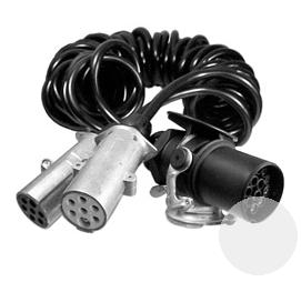 Кабель световой спиральный 15pin-2x7pin (перекидка) 24S+24N SCHMITZ AP 062499)