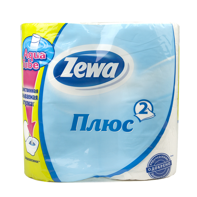 Туал. бумага ZEWA+ 2-х сл. 4 шт. (24) сирень