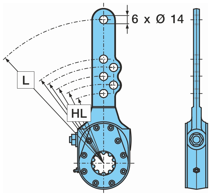 Рычаг тормозной механический BPW (05.174.65.13.0) / BPW® /8067/Выведено